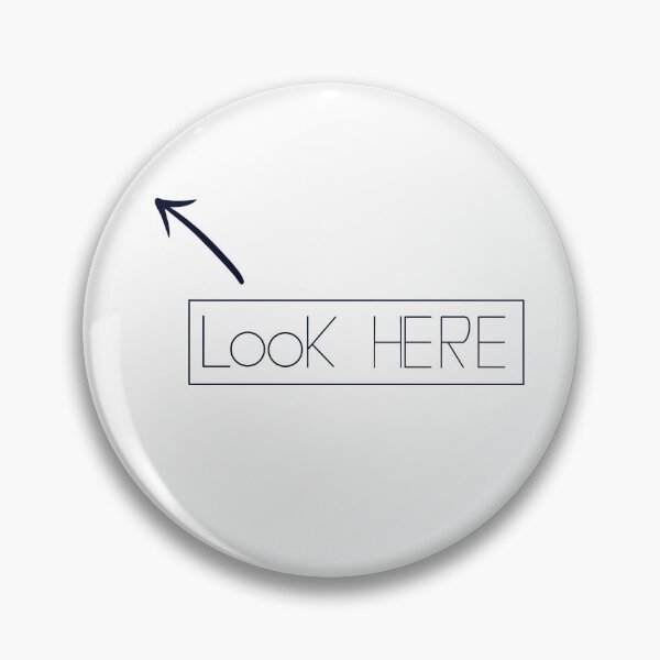 Item preview, Look Here arrow pointing upwards left designed and sold by Apartart.