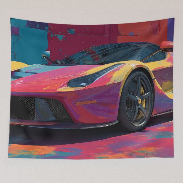 Item preview, Exotic Pop Art Ferrari LaFerrari Painting on  designed and sold by AutoPopStudio.