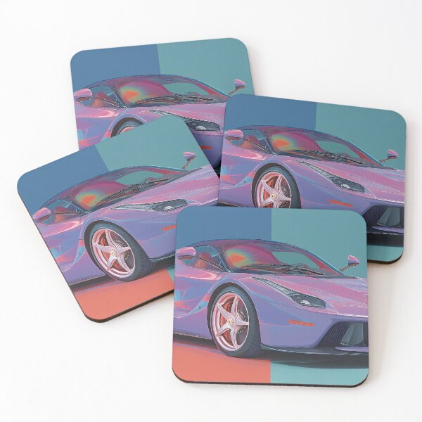 Item preview, Iconic Supercar Wall Art – Ferrari LaFerrari Pop Art Print designed and sold by AutoPopStudio.