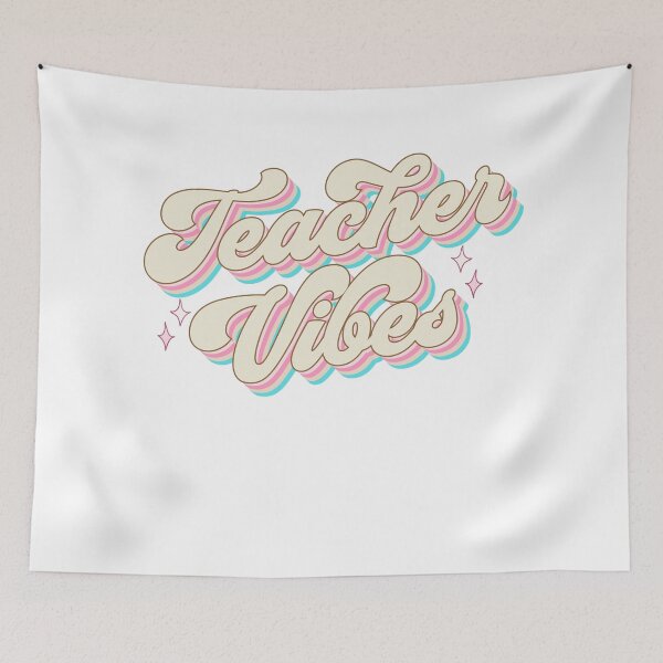 Item preview, Teacher Vibes – Fun & Relatable Teacher Design designed and sold by TheJCGallery.