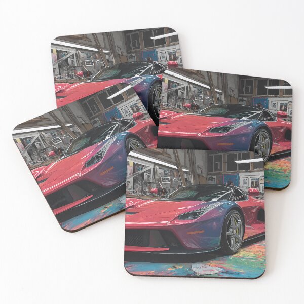 Item preview, Bold Artistic Poster of Ferrari LaFerrari – Pop Art Theme designed and sold by AutoPopStudio.