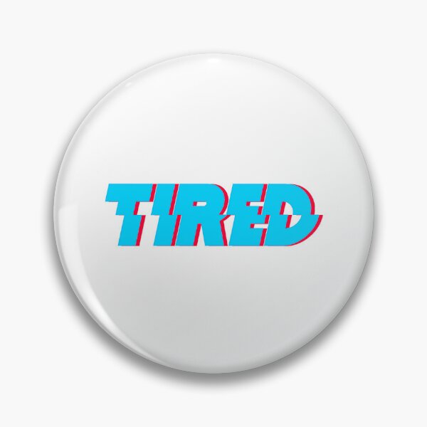 Item preview, Red And Blue "Tired" Design designed and sold by Apartart.