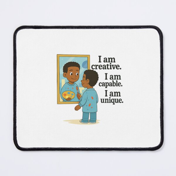 Item preview, "Empowering Affirmation Shirt for Black Kids – I Am Worthy, Enough, Beautiful" designed and sold by Admoore7.