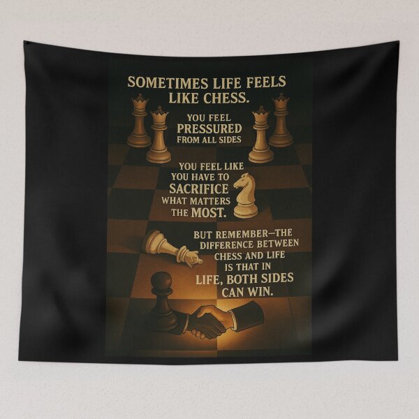 Item preview, Sometimes Life Feels Like Chess – But Both Sides Can Win designed and sold by Not-Only-You.