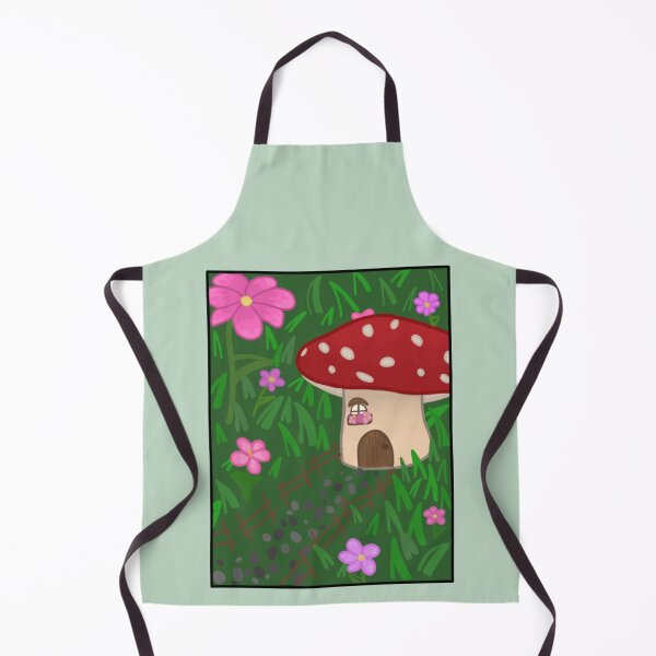 Item preview, Mushroom house with flower garden designed and sold by DigiFloralArts.