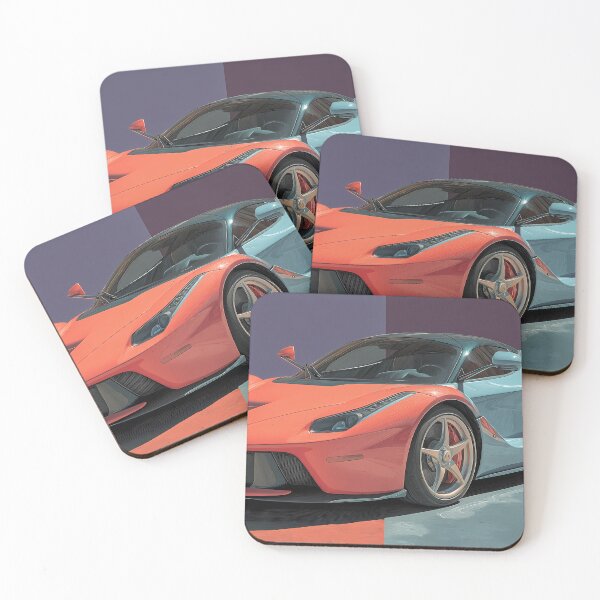 Item preview, Artistic Pop Art Supercar – Ferrari LaFerrari Wall Print designed and sold by AutoPopStudio.