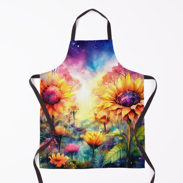 Artikelvorschau, Blumenwald mit Sonnenblumen entworfen und verkauft von MystAvalon.