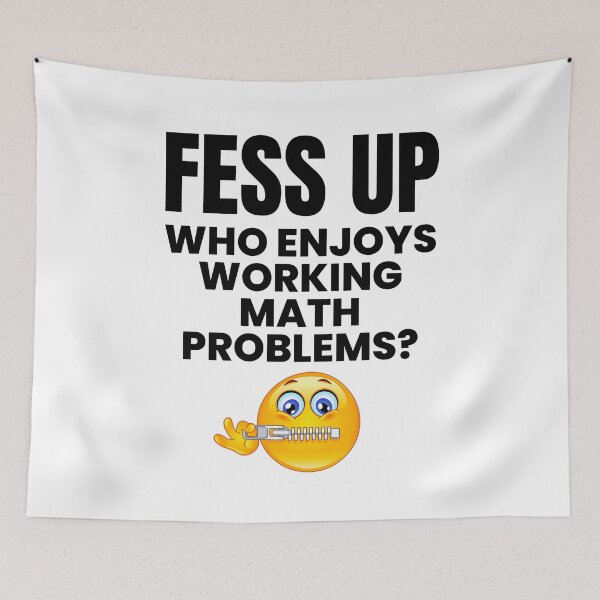 Item preview, FESS UP - Who Enjoys Working Math Problems? designed and sold by MPC-Mince-Pies.