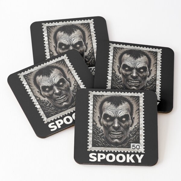 Item preview, Zombie - Spooky Postage Stamp designed and sold by NightTimeJ.