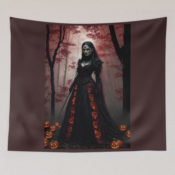 Item preview, The Bride of Bloodpetals – Gothic Vampire Halloween Queen designed and sold by GempArt.