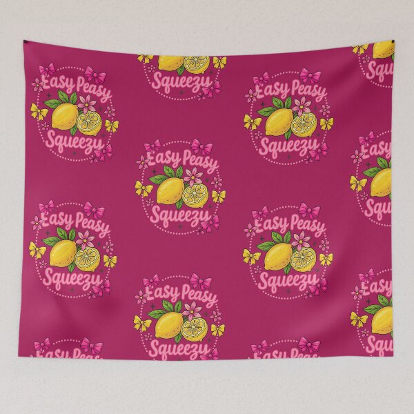 Item preview, Easy Peasy Squeezy Lemon Design – Cute Fruit Pun Art for Fun Lovers designed and sold by TheRamesCo.