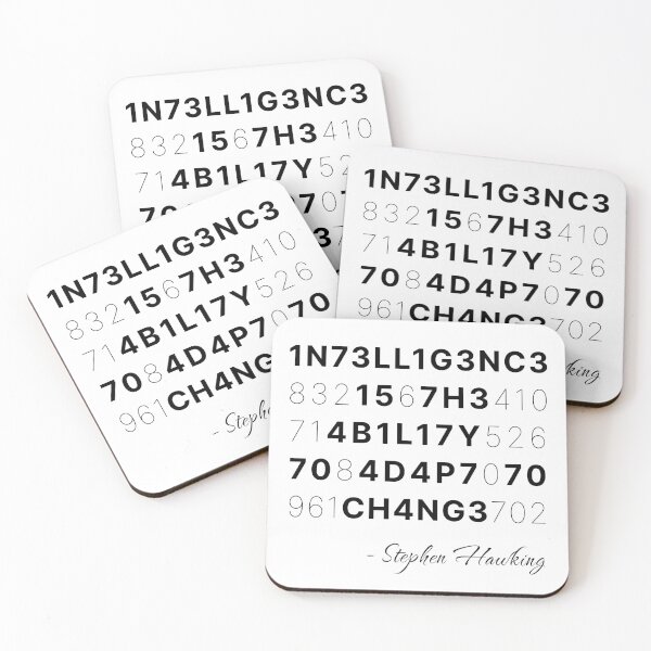 Item preview, "INTELLIGENCE..." - Stephen Hawking designed and sold by HighStoryShop.