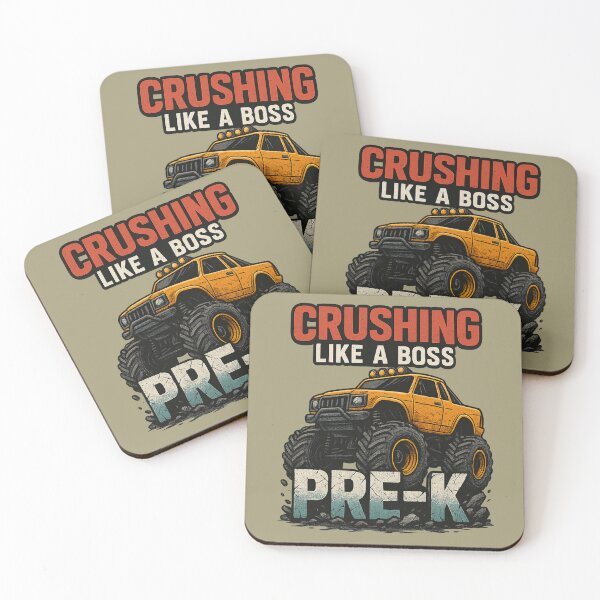 Item preview, Crushing Pre-K Like a Boss – Back to School Monster Truck designed and sold by I AM BRO.