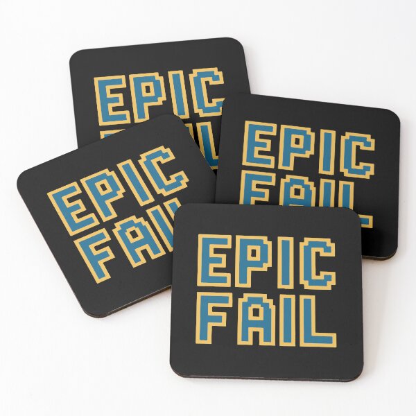 Item preview, Epic fail - retro 8-bit gaming meme designed and sold by HandicraftArt.