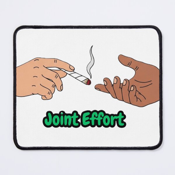 Item preview, Joint Effort Weed T-Shirt | Funny Stoner Cannabis Shirt | Two Hands Passing a Joint 420 Humor Tee designed and sold by Madhu009.