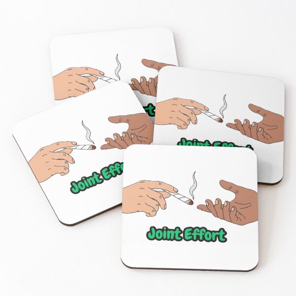 Item preview, Joint Effort Weed T-Shirt | Funny Stoner Cannabis Shirt | Two Hands Passing a Joint 420 Humor Tee designed and sold by Madhu009.