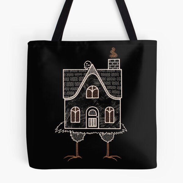 Item preview, Cottage Baba Yaga - White Outline designed and sold by antigravitytree.