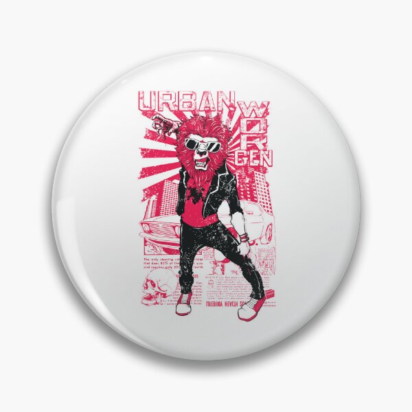 Item preview, Urban Worgen – Rugged Vector Art of a City Werewolf for Rockers & Fantasy Rebels designed and sold by DreamFlux.