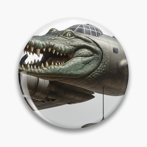 Item preview, Bombardiro Crocodilo – Italian Brain Rot Warplane Meme Character | Surreal Croc Bomber Design designed and sold by Flying Penguins.