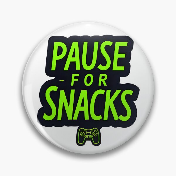 Item preview, Gamer Fuel Tee – Retro Pixel Font "Pause for Snacks designed and sold by OhMyCotton.