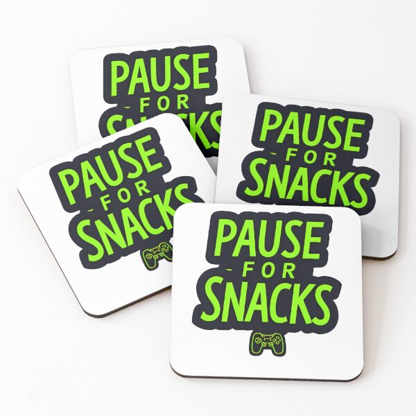 Item preview, Gamer Fuel Tee – Retro Pixel Font "Pause for Snacks designed and sold by OhMyCotton.