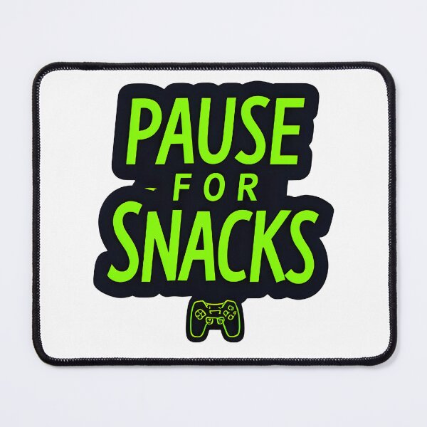 Item preview, Gamer Fuel Tee – Retro Pixel Font "Pause for Snacks designed and sold by OhMyCotton.
