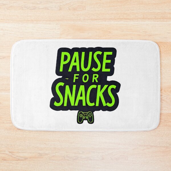 Item preview, Gamer Fuel Tee – Retro Pixel Font "Pause for Snacks designed and sold by OhMyCotton.