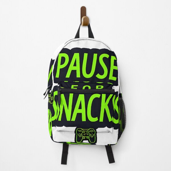 Item preview, Gamer Fuel Tee – Retro Pixel Font "Pause for Snacks designed and sold by OhMyCotton.