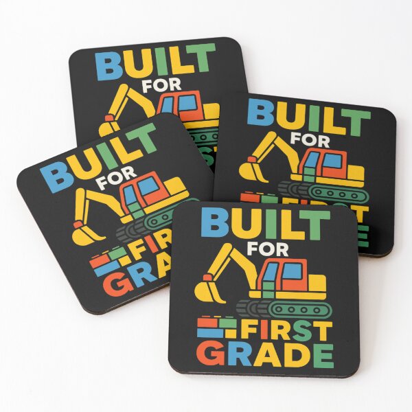 Item preview, Built for First Grade – Brick Blocks Excavator Back to School designed and sold by I AM BRO.
