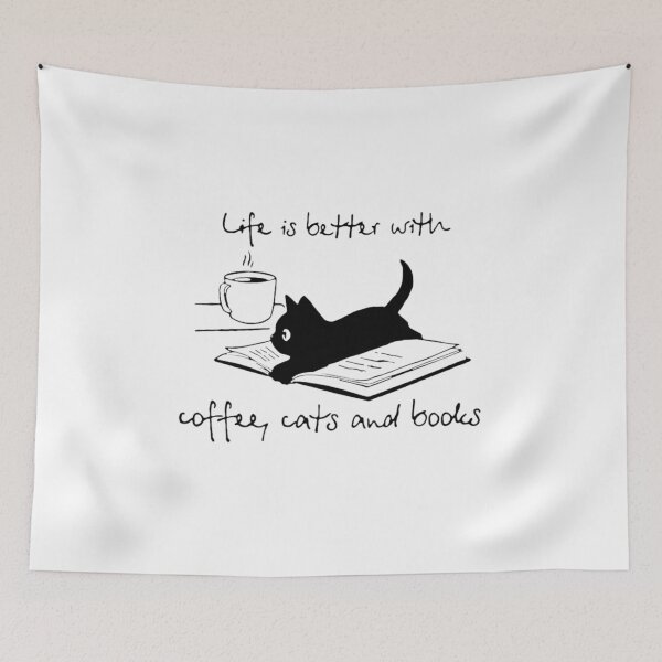 Item preview, Cats and books designed and sold by Irinuca Gifts.