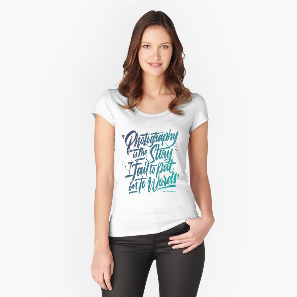 Item preview, Fitted Scoop T-Shirt designed and sold by D-Sparks.