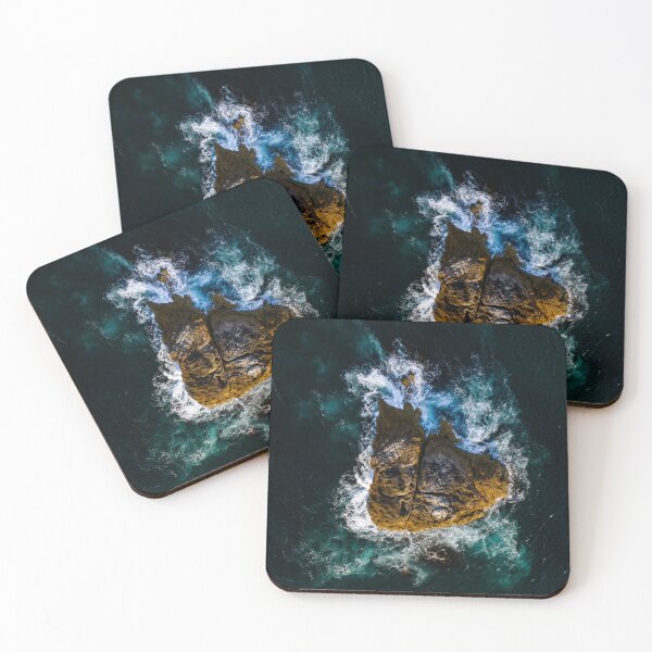 Item preview, The Island Heart - An Atmospheric Aerial Image designed and sold by Real Mindset Studio.