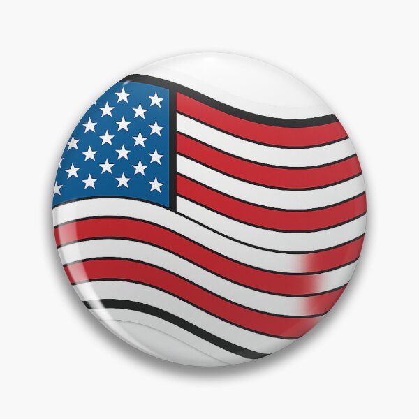 Item preview, American Flag Sticker | Classic Waving USA Flag Design designed and sold by Peak Originals.