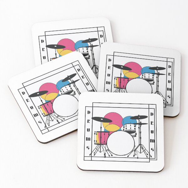 Item preview, Maglietta Batteria Bauhaus - Design Geometrico Minimalista - Regalo per Batterista e Amante del Design Moderno designed and sold by NerdCrafter.