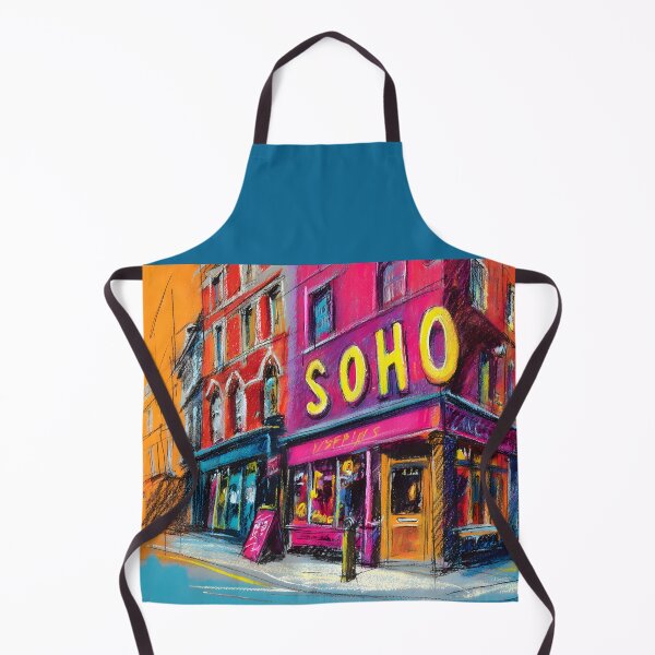 Item preview, Step into Soho - A Vibrant Abstract Celebration of Urban Energy Color and Nightlife designed and sold by OlfactoART Studio.