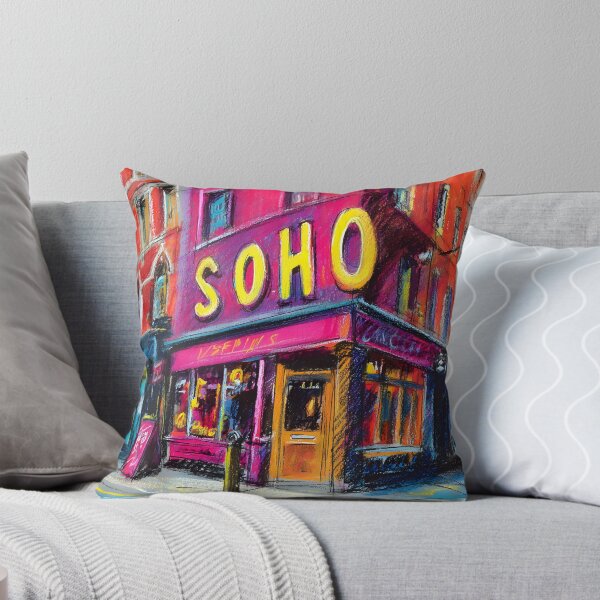 Item preview, Step into Soho - A Vibrant Abstract Celebration of Urban Energy Color and Nightlife designed and sold by OlfactoART Studio.