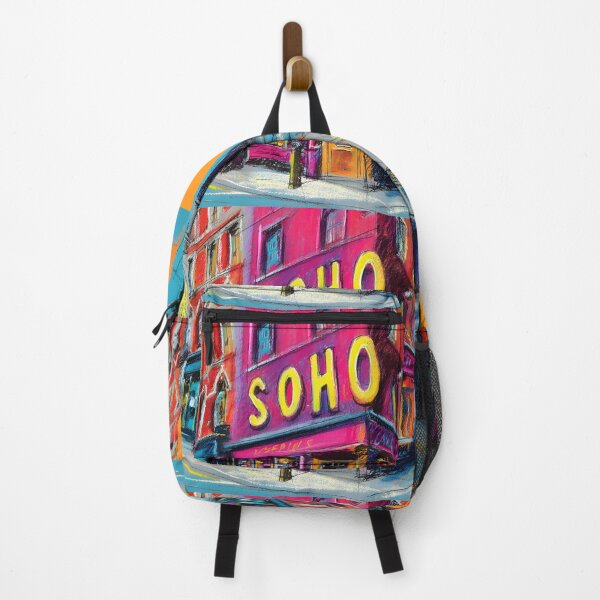 Item preview, Step into Soho - A Vibrant Abstract Celebration of Urban Energy Color and Nightlife designed and sold by OlfactoART Studio.