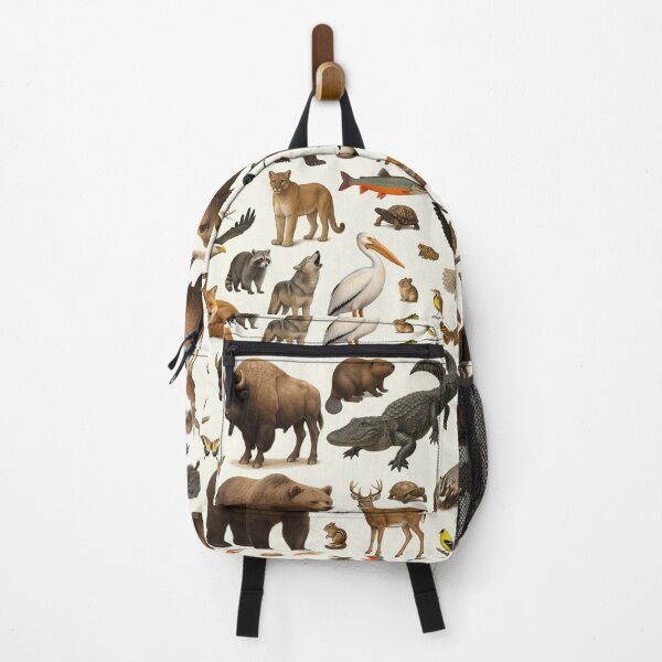 Item preview, Animals of the United States Illustration Chart Wildlife Art designed and sold by kakarikihill.