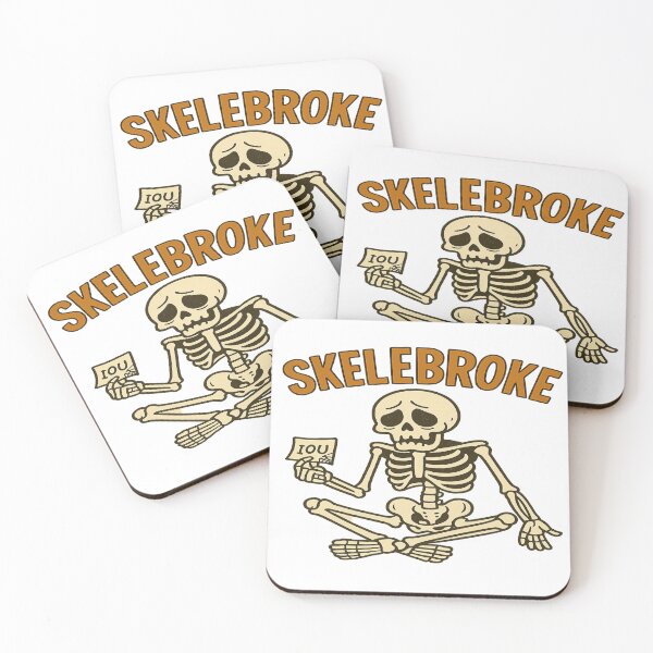 Item preview, Skelebroke Funny Skeleton Halloween Shirt – Broke Skeleton Meme, College Humor designed and sold by POD DYNASTY | Original Print On Demand T-Shirt Graphics.