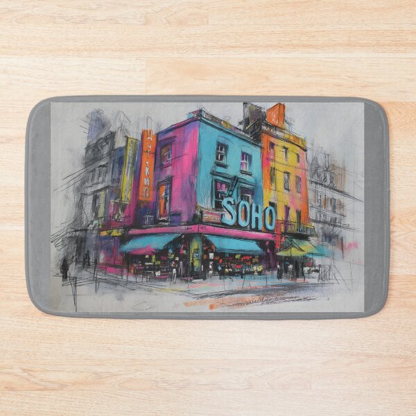 Item preview, Experience Soho Vibrance - A Bold Abstract Celebration of Urban Color Energy and Street Life designed and sold by OlfactoART Studio.