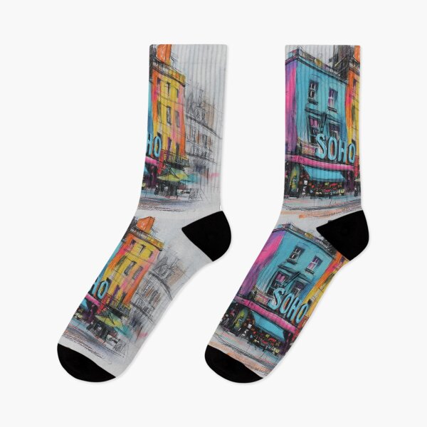 Item preview, Experience Soho Vibrance - A Bold Abstract Celebration of Urban Color Energy and Street Life designed and sold by OlfactoART Studio.