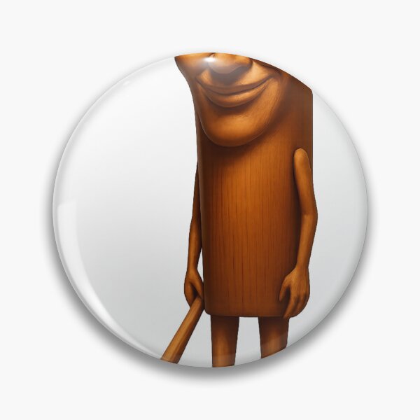 Item preview, Tung Tung Sair – Italian Brain Rot Wooden Bat Meme | Creepy Wooden Guardian Character designed and sold by Flying Penguins.