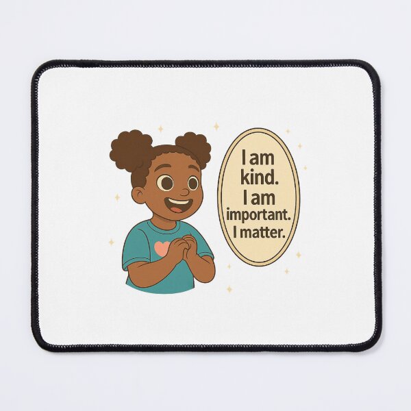 Item preview, "Empowering Affirmation Shirt for Black Kids – I Am Worthy, Enough, Beautiful" designed and sold by Admoore7.