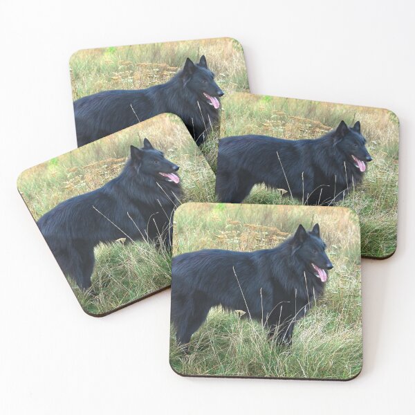 Item preview, Beautiful Belgian Shepherd Groenendael on a Meadow designed and sold by ArtbyDanya.