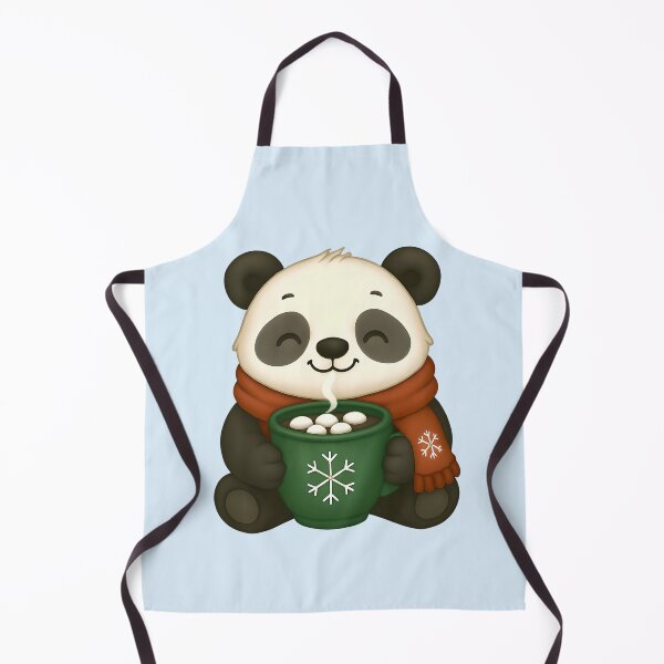 Item preview, Cozy Panda with Hot Chocolate – Cute Christmas Winter Animal Gift for Cocoa and Panda Lovers designed and sold by SkyTastic.