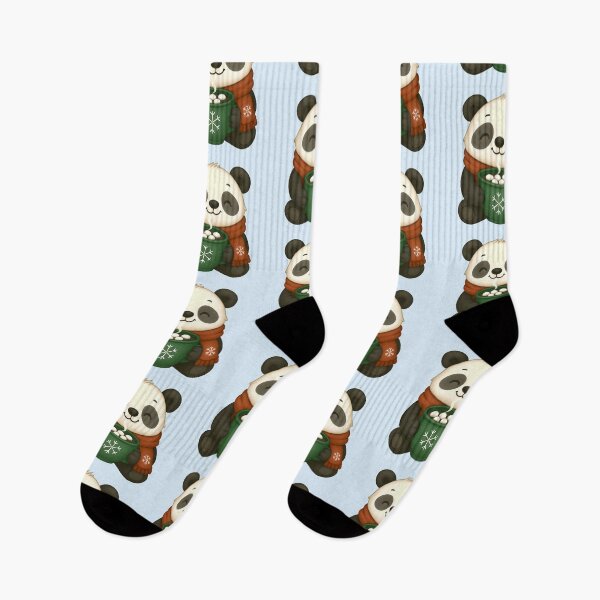 Item preview, Cozy Panda with Hot Chocolate – Cute Christmas Winter Animal Gift for Cocoa and Panda Lovers designed and sold by SkyTastic.