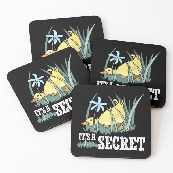 Item preview, Sneaky Duckling with IT'S A SECRET Slogan | Whimsical Funny Playful Animal designed and sold by Cree8if.
