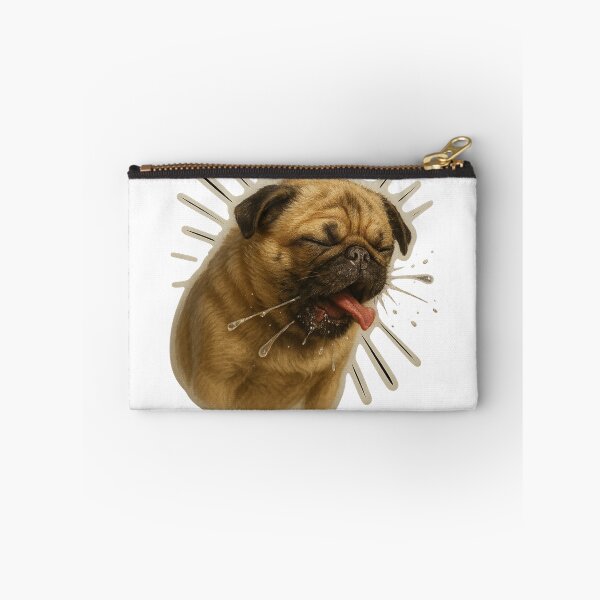 Item preview, Funny Pug Sneeze Design – Hilarious Realistic Dog Meme Decal designed and sold by FurEver Graphics.