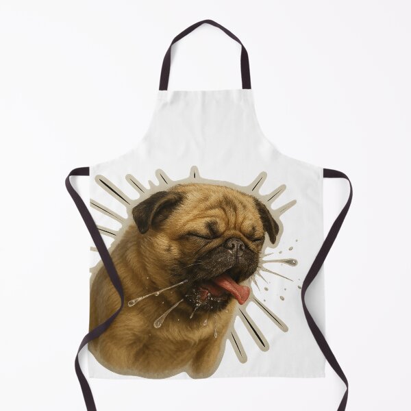 Item preview, Funny Pug Sneeze Design – Hilarious Realistic Dog Meme Decal designed and sold by FurEver Graphics.