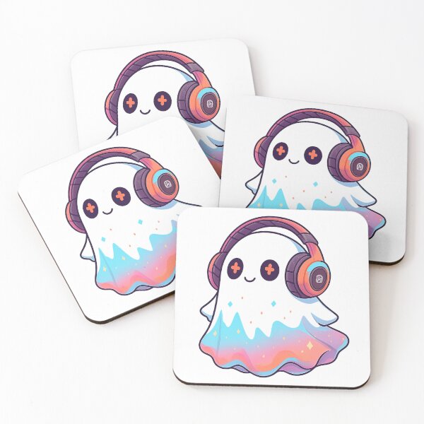 Item preview, Cute Gamer Ghost – Colorful Kawaii Gaming Spirit designed and sold by RespawnArt 95.